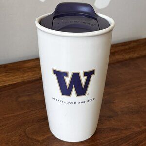 Starbucks University of Washington UW Huskies Travel Tumbler 2014 Double Wall